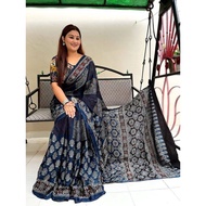 [1 MINUTE SAREE] NEW COLLECTIONS OF READYMADE CHANDERI COTTON SAREE