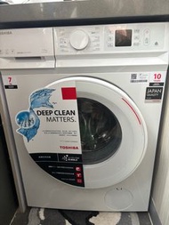 Toshiba 東芝 TW-BL80A2H(WW) 前置式超薄身變頻洗衣機 7公斤 1200轉 香港行貨 - 不可飛頂