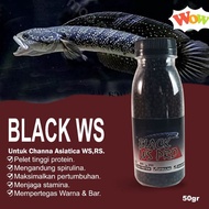 Pelet Black WS PRO pakan ikan channa asiastica ws pelet channa asiastika wsrs