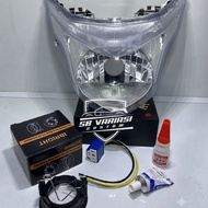 H4 lamp reflector complete with H4 socket fitting POPBEAT