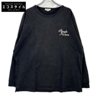 Alexander McQueen 687706 黑色背部 Logo 長袖 T 卹 XL [二手]