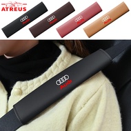 1/2Pcs Audi Leather Car Safety Seat Belt Cover Car Safety Belt Shoulder Protection Pad Safety Belt C