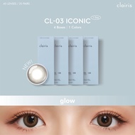 [เฉพาะ-1.5ขึ้นไปเเถม1กล่องคละสี](NEW) Clairis 1 Day: (เช็ต 4 กล่อง 20 คู่) สี Iconic Glow รุ่น CL-03