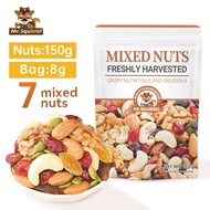 【4PCS】MR.Squirrel Snacks Mixed Nuts Mixed Almond Nuts Pistachios Cashews Macadamia Nuts Fruit Dried