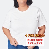 SET B (3XL - 8XL) T shirt Lelaki Saiz Besar T shirt Perempuan Saiz Besar