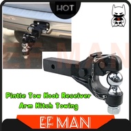 HEAVY DUTY 8 TON BALL COMBO PINTLE TOW HOOK RECEIVER ARM HITCH TOWING 4X4 4X2 4WD TRUCK REAR FRONT B