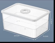 Fridge Storage Bins Stackable Vegetable Fruit Food Storage Organizer Frozen Sealed Fresh-Keeping Box 冰箱收纳箱