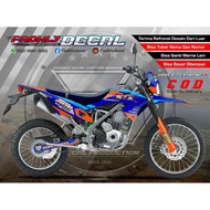 Cool KLX BF / G / Extreme Orange Blue Decal Fullbody Sticker