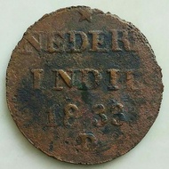 Koin Nederl Indie 1 Cent 1833 D.