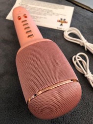 Karaoke Microphone 4-In-1 Multi-Function **Wireless Karaoke Mic🎤  + Bluetooth Speaker 🔊  +收音機📻  FM Radio + Voice Changer ** (Color: Pink) - SUPPORT DUET MODE - Brand New  (New Color) Compatible with IOS and Android