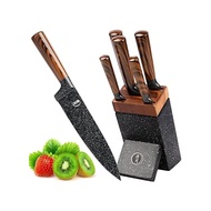 Ritsu Knife Set 6 Pieces Kitchen Knife Set With Block Ultra Sharp_Ger