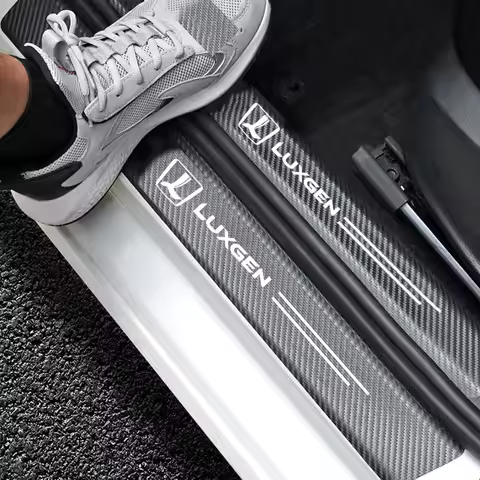 Car Door Sill Protector Welcome Pedal Cover Anti-drity Anti-scratch Strip Protective Strip For Luxge