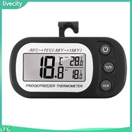 livecity|  Lcd Screen Refrigerator Thermometer Waterproof Refrigerator Thermometer Lcd Digital Refrigerator Thermometer Waterproof Fridge Freezer Temperature Monitor for Kitchen