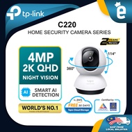 TP-Link CCTV Tapo C220 4MP/2K Pan/Tilt AI CCTV WIFI & Wireless IP Camera with Smart AI Detection & N