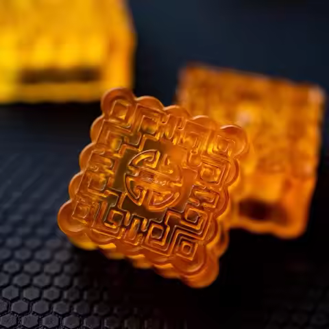Keycap Games Backlit Mooncake DIY Resin Key Cap Mechanical Keyboards Keycaps for Mechanical Keyboard