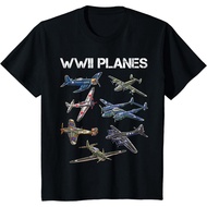 WW2 Planes Zero B-17 Flying Fortress Spitfire WW2 Warbirds T-Shirt