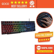 Good - Original/PC USB Wired RGB Rainbow Backlight 104 Keys Laptop Keyboard