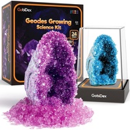 GobiDex Geodes Growing Science Kit for Kids Age 6-8-12, Geodes with Crystals Grow Fast in (24H), STE