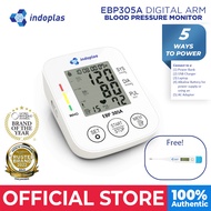 Indoplas Elite Automatic Blood Pressure Monitor EBP305A USB-C Powered - FREE Digital Thermometer