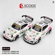 Decode 1/64 Porsche RWB 964 993 #85 Alloy Diecast Car Model Toy Birthday Gift