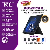 Microsoft Surface Pro 11 Ultra 7 Snapdragon X Plus 16GB RAM 8400 Mhz 1TB SSD 13" OLED Touch AI Copil