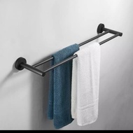 GANTUNGAN 70 Cm Black Stainless Steel Towel Hanger