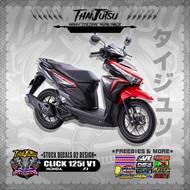 HONDA CLICK 125i V1 ( STOCK DECALS 02 DESIGN )【ThaijutsuStickers】