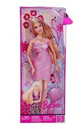 Ken &amp; Barbie #L9534_ 創意時尚系列芭比娃娃 _ 2008 時尚狂熱 流行風-小禮服芭比 ☆透明盒泛黃