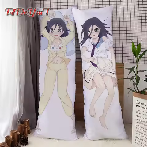Anime WataMote Tomoko Kuroki Dakimakura Hugging Body Pillow Cover Home Bedding Decor Throw Long Pill