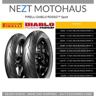 Pirelli Diablo Rosso Sport 17" 70/90 80/80 80/90 90/80 100/80 110/70 120/70 130/70 140/70 150/60