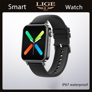 Lige Jam Tangan Pintar Wanita Fesyen Slim Panggilan Bluetooth Smartwatch Sukan Kecergasan Gelang Kec