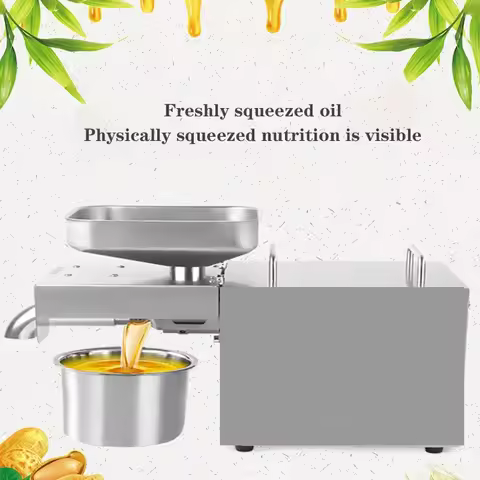 New Oil Press Automatic Household Flaxseed Oil Press Peanut Temperature Control 600W (MAX) Configura