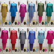 Kurung Pahang Songket Majestic (Tenun) - Gold, Sky Blue, Peach, Fuchsia, Moss Green, Indigo, Shockin