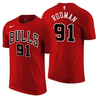 KAOS BAJU TSHIRT BAJU BASKET NBA NIKE DENNIS RODMAN 91 CHICAGO BULLS