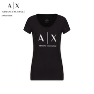 AX Armani Exchange เสื้อยืดผู้หญิง รุ่น AX 8NYT70 YJ16Z1200 - สีดำ