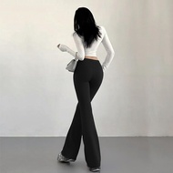 PTM - PREMIUM Highwaist Flare Pants Stretch Jumbo Office Sports Gym Pilates Running Yoga B1