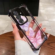 Case For Samsung A17 M17 F17 F36 M36 5G Phone Butterfly Transparent Silicone Protective Cover