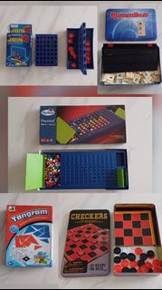 多款桌遊組合：Join 4, Rummikub, 填字遊戲等