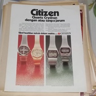 Iklan Cetak Jadul Jam Tangan Citizen