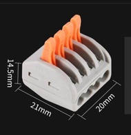 Wago sambungan Kabel PCT 2/3/4/5/8 pin / wire connector wago konektor kabel