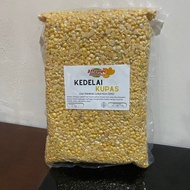 Kacang Kedelai Kupas 1 kg Organik Soybean NON-GMO Kedelai Lokal Attempe Healthy Food