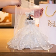 Small Wedding Dress Model Gift Girlfriend Gift Birthday Gift for Girlfriend Niche High-End Feeling 1