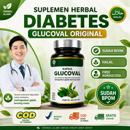 (1 BOTOL BPOM) 20 KAPSUL GLUCOVAL GOSUGAR LABU CINA OBAT DIABETES AMPUH PENURUN GULA DARAH LUKA BASA