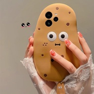 realme 12x 5g casing casing realme c15 Cute Potato Expression Suitable for oppo Real Me 13pro+Phone 