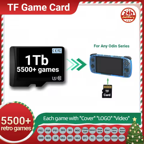 TF Card For Ayn Odin 2 Pro Lite Memory Popular Classic Retro Game PS2 PSP PS1 3DS android Portable C