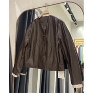 HQ J006 leather jacket with sleeves