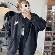 เสื้อแจ็กเก็ตเบสบอลเสื้อแจ็คเก็ตบอมเบอร์ย้อนยุค MLB อเมริกันสำหรับผู้หญิงฤดูใบไม้ผลิฤดูใบไม้ร่วงและฤ