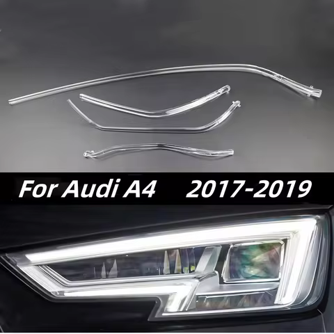 NEW For AUDI A4 B9 PA B10 2017 2018 2019 Headlight DRL Tube Light Bars Acrylic Tube LED Fiber