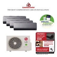 LG ARTCOOL MIRROR R32 INVERTER AIRCON SYSTEM 4 (INSTALLATION INCLUDED FREE UPGRADED MATERIALS)