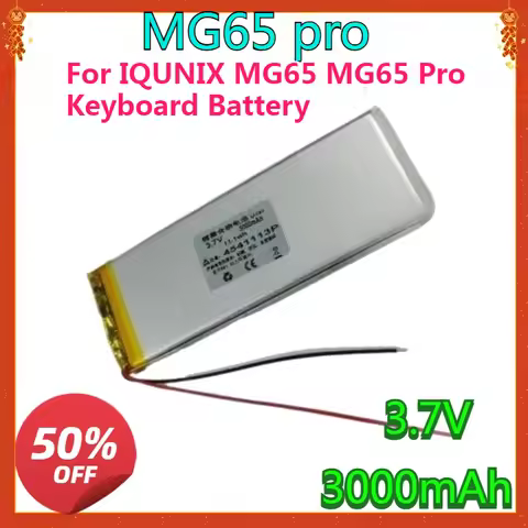 New High quality replaceable Battery For IQUNIX MG65 MG65 Pro 3000mah 3.7V Keyboard Battery